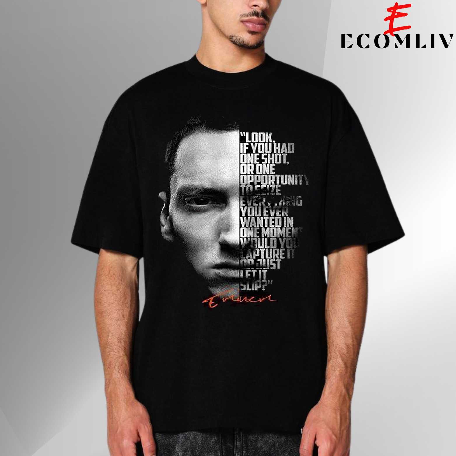 Lose Yourself Eminem T Shirt, Unisex Rap Tee